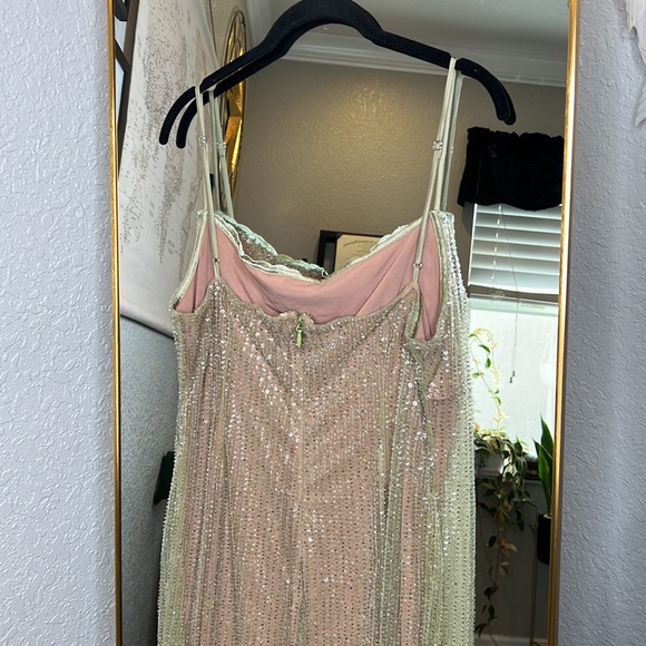 LIMITED EDITION House of CB 'Alondra' Cafe Au Lait Beaded Maxi Dress NWOT - Picture 12 of 13